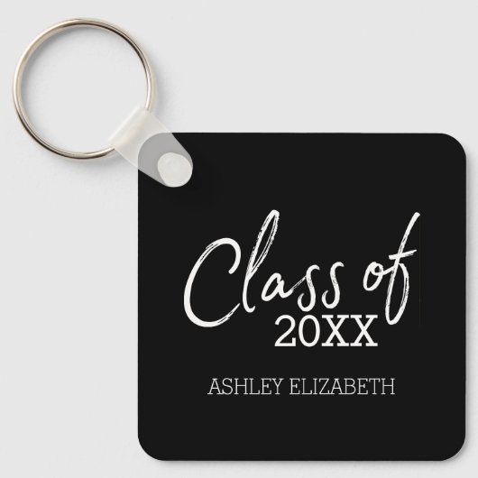 Klasse VOEG UW JAARSgraduatiepartij TOE Sleutelhanger (Voorkant)