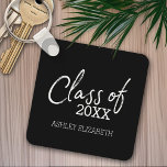 Klasse VOEG UW JAARSgraduatiepartij TOE Sleutelhanger<br><div class="desc">Een modern en trendy ontwerp voor om het even welk afstuderen. Voeg om het even welk jaar toe om dit elegante en moderne manuscript te personaliseren. Dit kan worden gebruikt voor elke afstuderen school,  hogeschool,  afstudeerder school,  geneesschool of zelfs handelsschool.</div>