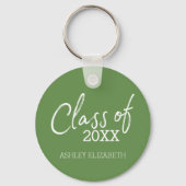Klasse VOEG UW JAARSgraduatiepartij TOE Sleutelhanger (Voorkant)