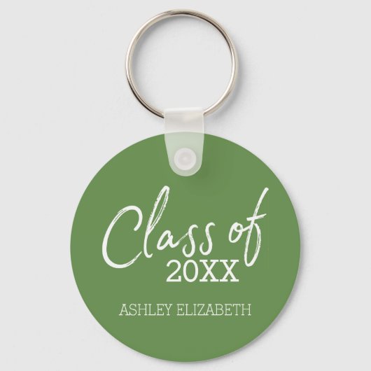 Klasse VOEG UW JAARSgraduatiepartij TOE Sleutelhanger (Voorkant)