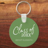 Klasse VOEG UW JAARSgraduatiepartij TOE Sleutelhanger (Voorkant)