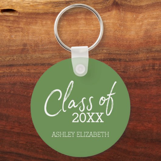 Klasse VOEG UW JAARSgraduatiepartij TOE Sleutelhanger (Voorkant)