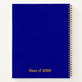 Klasse voor- en achternaam en goudkoorts notitieboek (Achterkant)