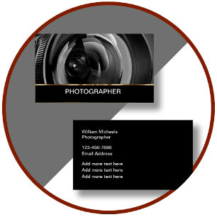 Klasse Zakelijke Fotograaf Visitekaartjes