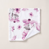 Klassehanddoekset met roze bloemen bad handdoek (Wasdoekje)