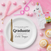 Klassejaar School Custom afstuderen Papieren Bordje (Feest)