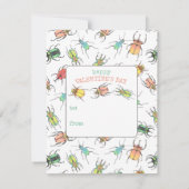 Klasselokaal Liefdeskever Valentijnsdag Feestdagenkaart (Achterkant)