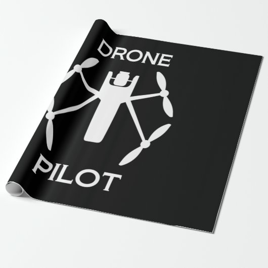 Klassen Drone Pilot Cadeaupapier (Uitgerold)