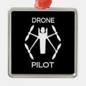 Klassen Drone Pilot Metalen Ornament (Voorkant)