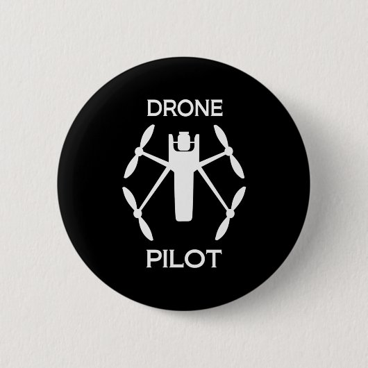 Klassen Drone Pilot Ronde Button 5,7 Cm (Voorkant)