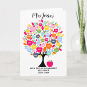 klassenamen leraar dank je appelwoord kunst kaart (Voorkant)