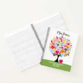 klassenamen leraar regenboog bedankt appelboom notitieboek (Binnen)