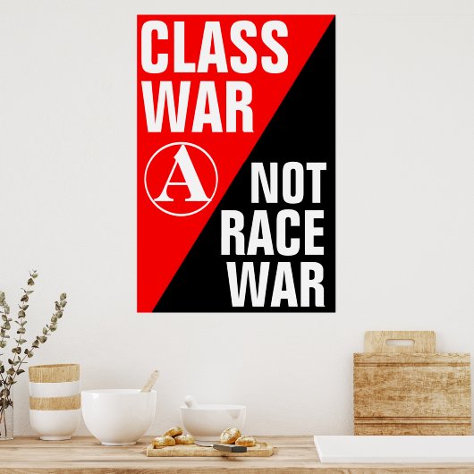 klassenoorlog is geen oorlog poster (Keuken)