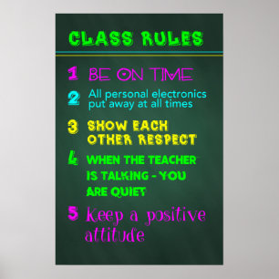 Klassenregels Poster