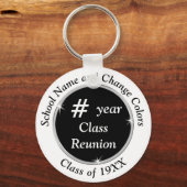 Klassenreünie Cadeauideeën elk jaar en KLEUREN Sleutelhanger (Voorkant)