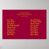 klassenreünie in het memorium poster (Voorkant)