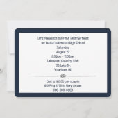 Klassenreünie met Silver Laural Kaart (Achterkant)