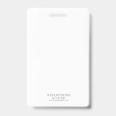 Klassenuitnodiging Rood en Wit Foto ID Badge (Achterkant)