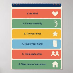 Klasseregels Chart Poster