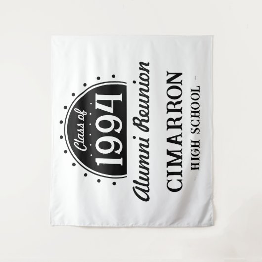 Klassereünie Elk jaar Tapijt Wandkleed (Voorkant)