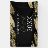 Klassereünie Zwart en Goud Spandoek (Verticaal)