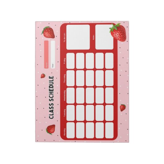 Klasseschema Notitieblok (Linkerzijde)