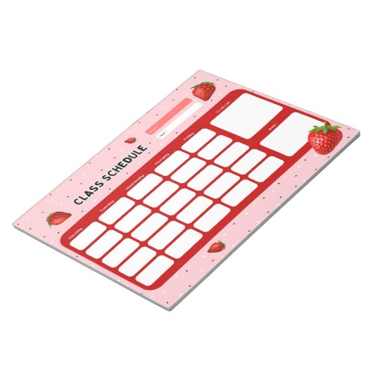 Klasseschema Notitieblok (Schuin)