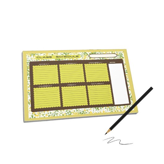 Klasseschema Notitieblok