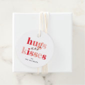 Klassic Bold Hugs en Kisses Valentijnsdag Bedankjes Labels (In situ)