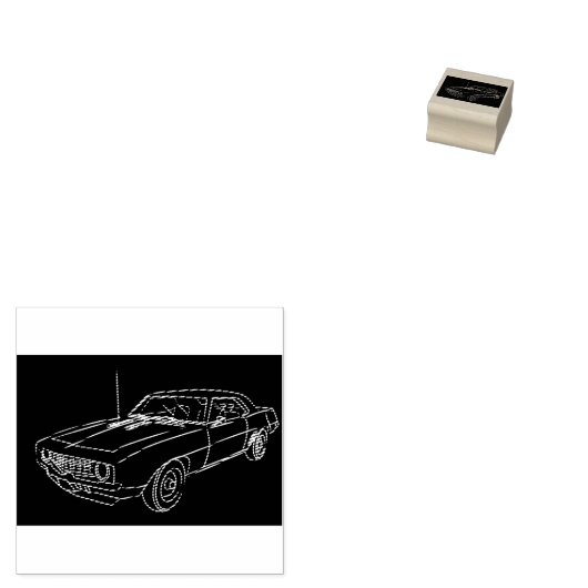 **KLASSIC CAR LOVER** WORD STEMP RUBBERSTEMPEL (Gestempeld)
