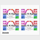 Klassic K kampout VI 2013 Rechthoekige Sticker (Vel)