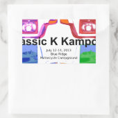 Klassic K kampout VI 2013 Rechthoekige Sticker (Tas)