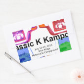 Klassic K kampout VI 2013 Rechthoekige Sticker (Envelop)