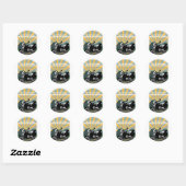 Klassic_Kampout Ronde Sticker (Vel)