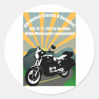 Klassic_Kampout Ronde Sticker