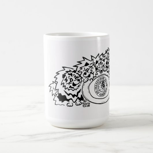 Klassiek 15 oz. mok met KCA-illustraties (Center)