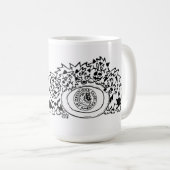 Klassiek 15 oz. mok met KCA-illustraties (Voorkant rechts)