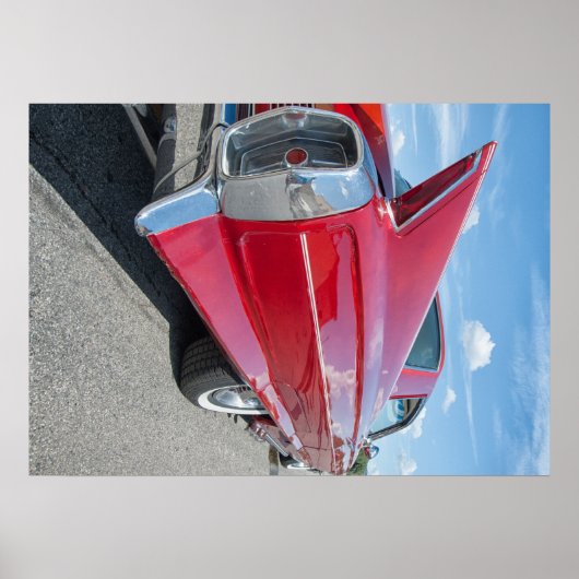 klassiek 1962 Houtstaaf van Cadillac Poster (Voorkant)