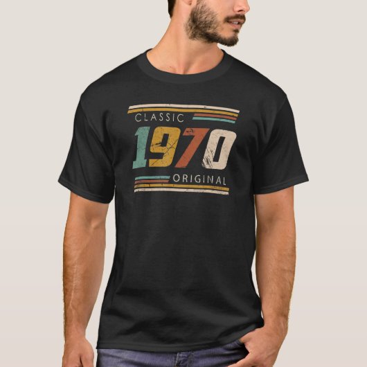 Klassiek 1970 origineel t-shirt (Voorkant)