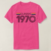 Klassiek 1970 Retro Birthday Design 1 T-shirt (Design voorkant)