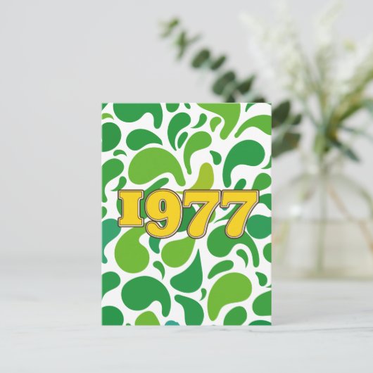 Klassiek 1977 briefkaart (Staand voorkant)