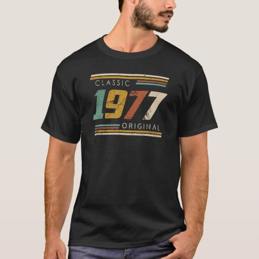 Klassiek 1977 origineel t-shirt (Voorkant)