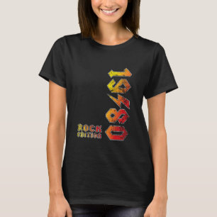 Klassiek 1980 Rock Editie Retro Muziek Liefhebbers T-shirt