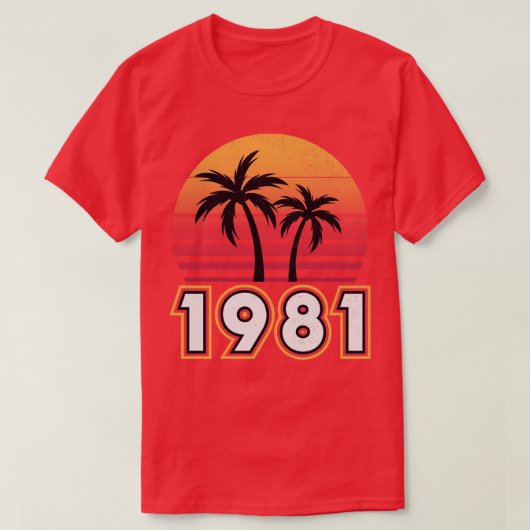 Klassiek 1981  vernieuwingsontwerp t-shirt (Design voorkant)