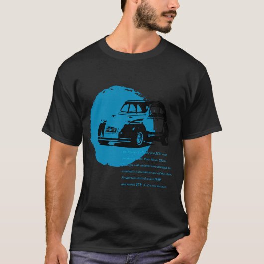 Klassiek 2CV T-shirt (Voorkant)
