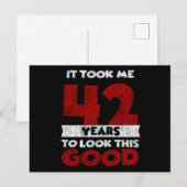 Klassiek 42 Jaar Oude Grappige 42e Verjaardag Cade Briefkaart (Voorkant / Achterkant)