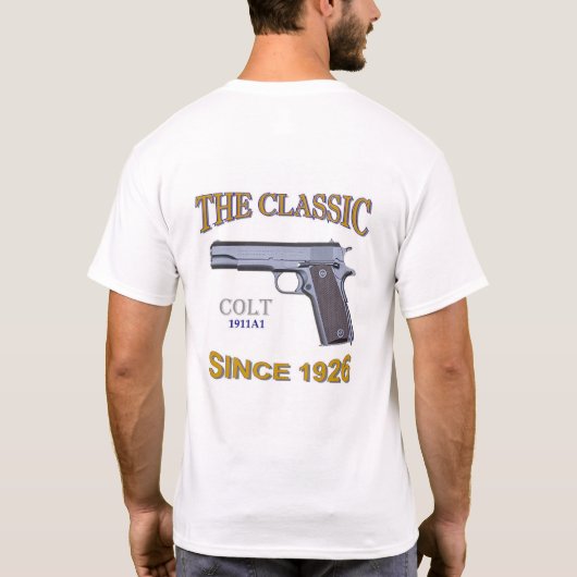 Klassiek 45 (achterzijde) t-shirt (Achterkant)