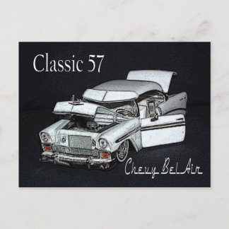 Klassiek 57 Chevy Bel Air Briefkaart