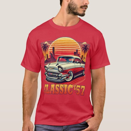 Klassiek '57 Chevy geïnspireerd T-shirt (Voorkant)