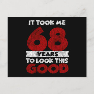 Klassiek 68 Jaar Oud Grappig 68e Verjaardagscadeau Briefkaart